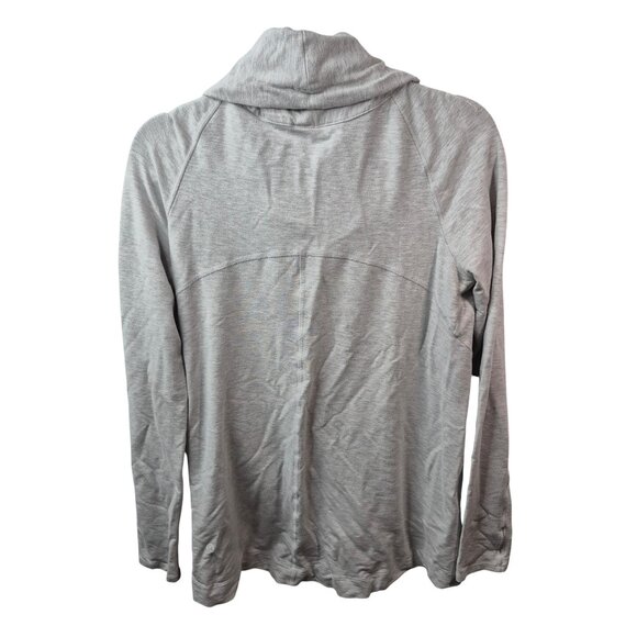Lululemon Jacket Womens 6 Gray Cocoon Wrap Modal French Terry Coast Easy - Picture 2 of 9